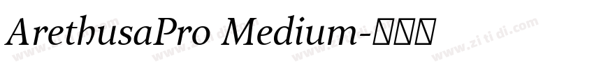 ArethusaPro Medium字体转换